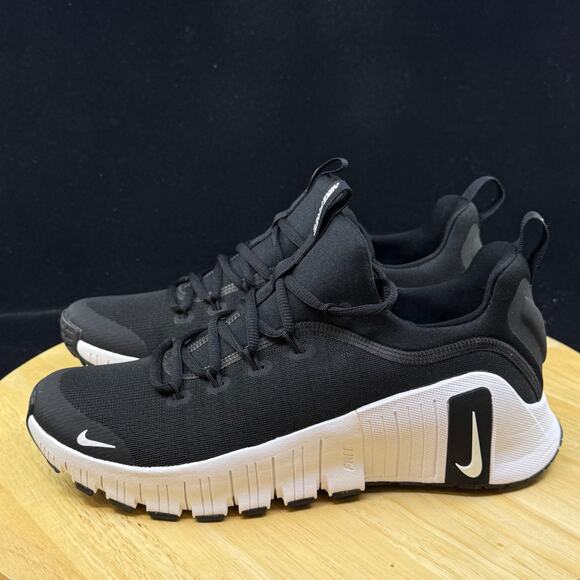 Nike Free Metcon 6 Women's Size 7.5 Black White Gym Athletic Shoes FJ7126 001 - Picture 7 of 9